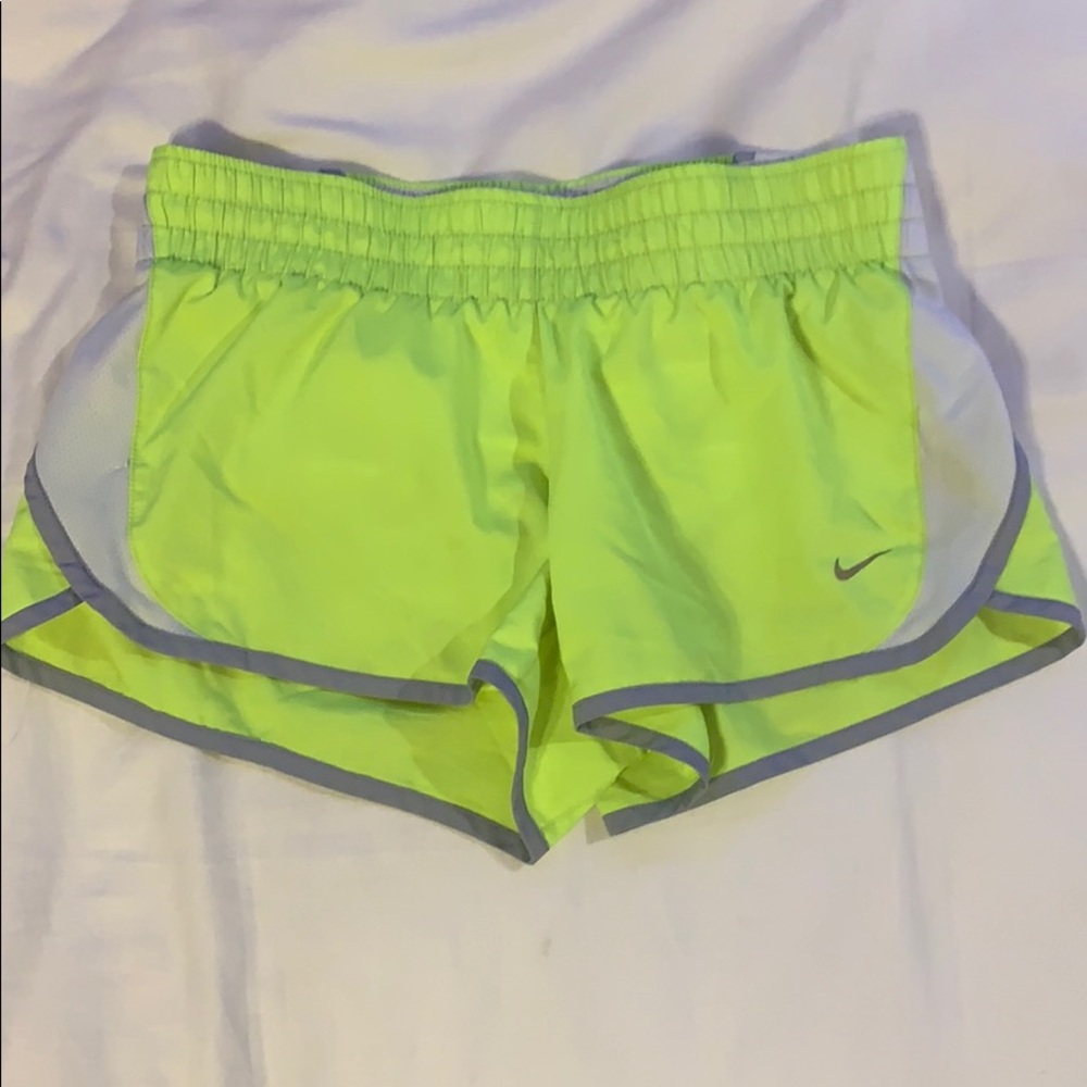 Nike Neon Yellow Athletic Shorts